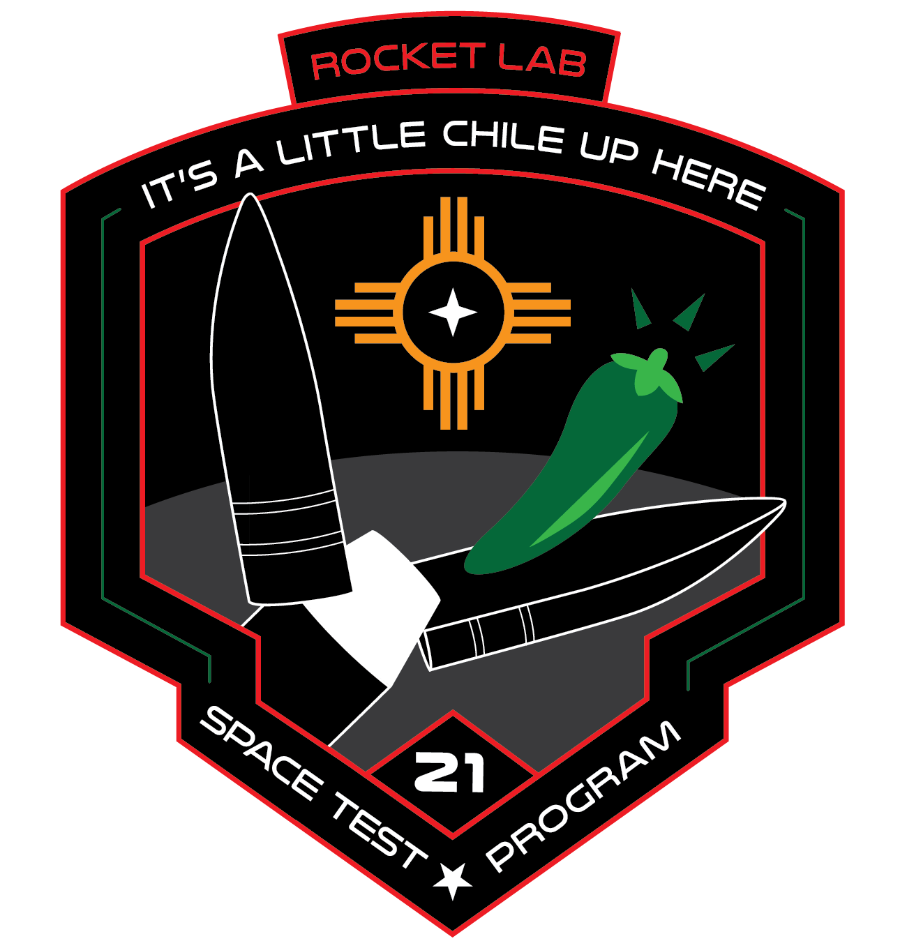 It's A Little Chile Up Here patch